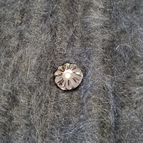 Vintage Exclusively Misook International cardigan kimono sleeve button down - Picture 6 of 7